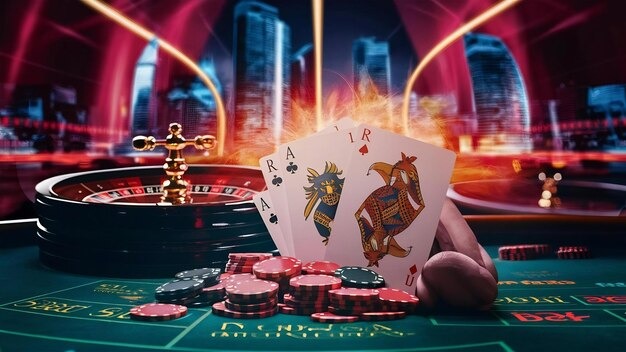 mariobola login live Capsa Banting dealer table with cards and chips